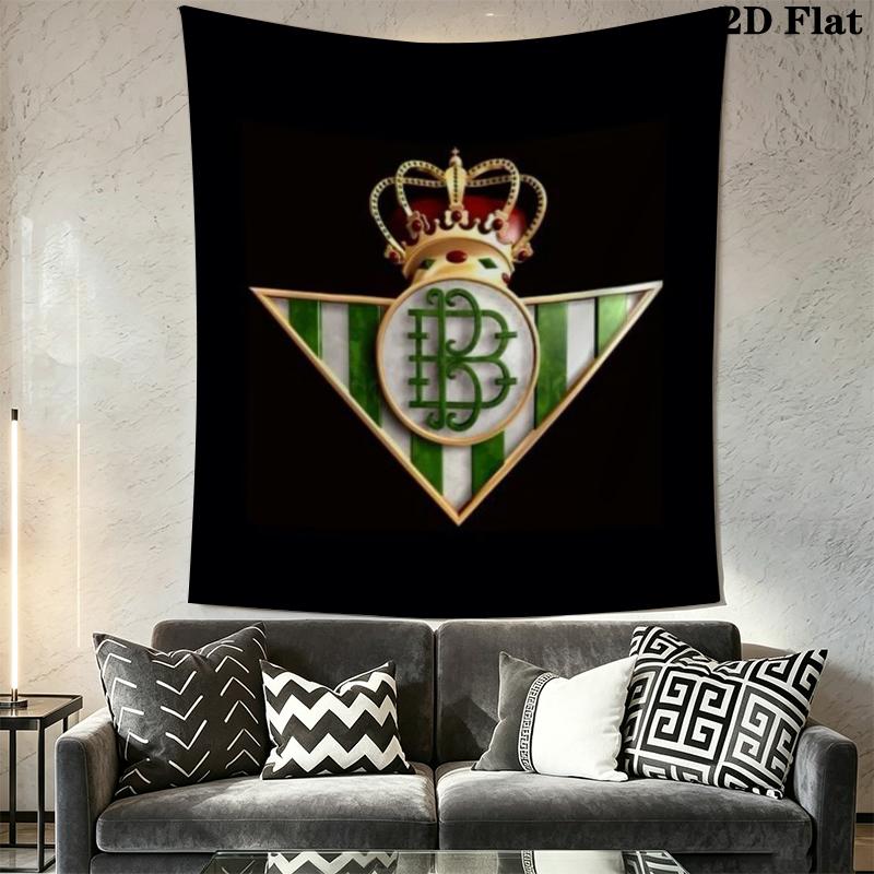 Real Betis Wall Tapestry Aesthetic Wall Hanging Printed Fabric Blanket Decorative Tapestries for Bedroom Living Room Home Decor