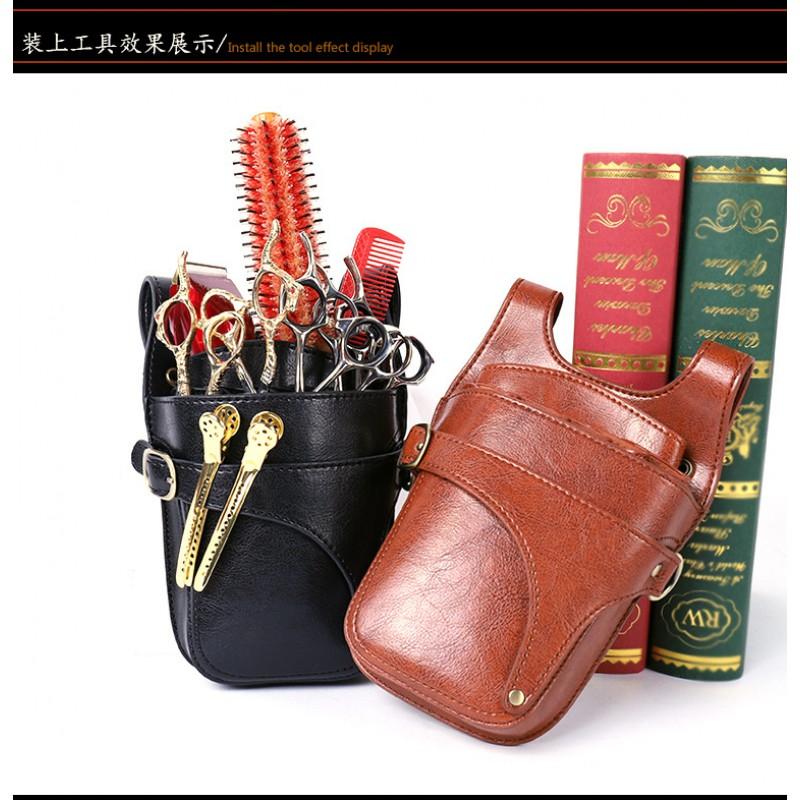 Professional Hairdressing Scissors Case With Waist Bag Strap Barber Stylist Groomer Tools Organizer