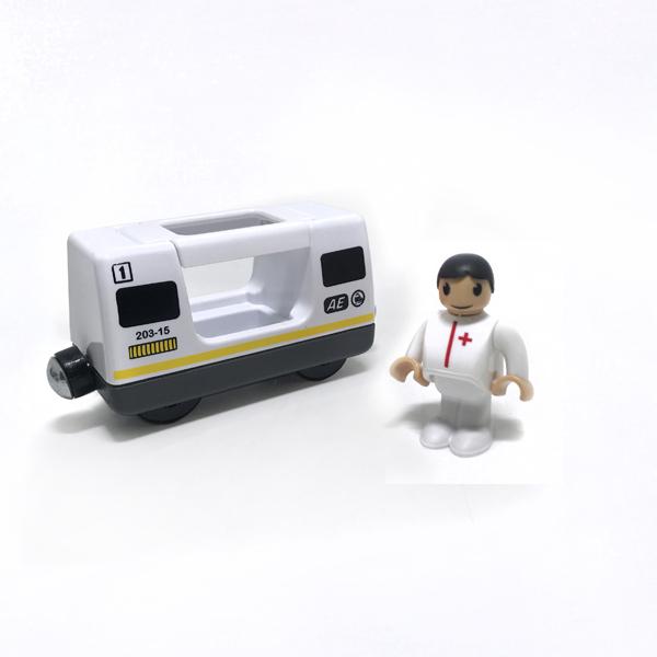 W2 Rlectric Car Harmonious Train Compartment Magnet Link Compatible Wood Track Compatible with All Type 1:64