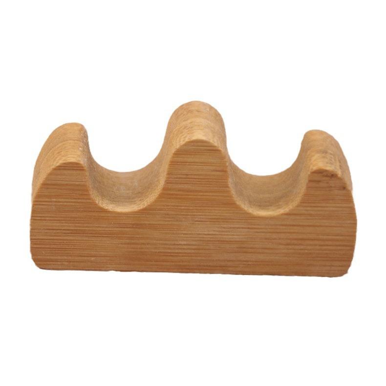 Wood Pen Rest for Desk Organization - Natural Brush Holder