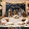 Party Backdrop Birthday 40th Photo Booth Background Front Door Decor