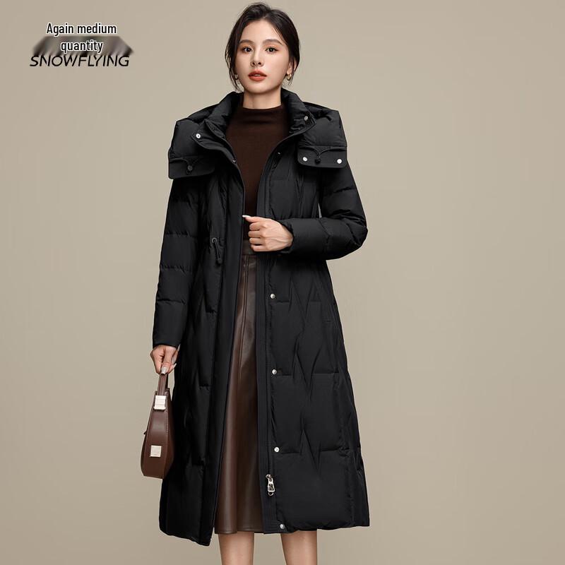 SNOWFLYING Women s 2024 Mid-length Down Winter Coat 165/88A
