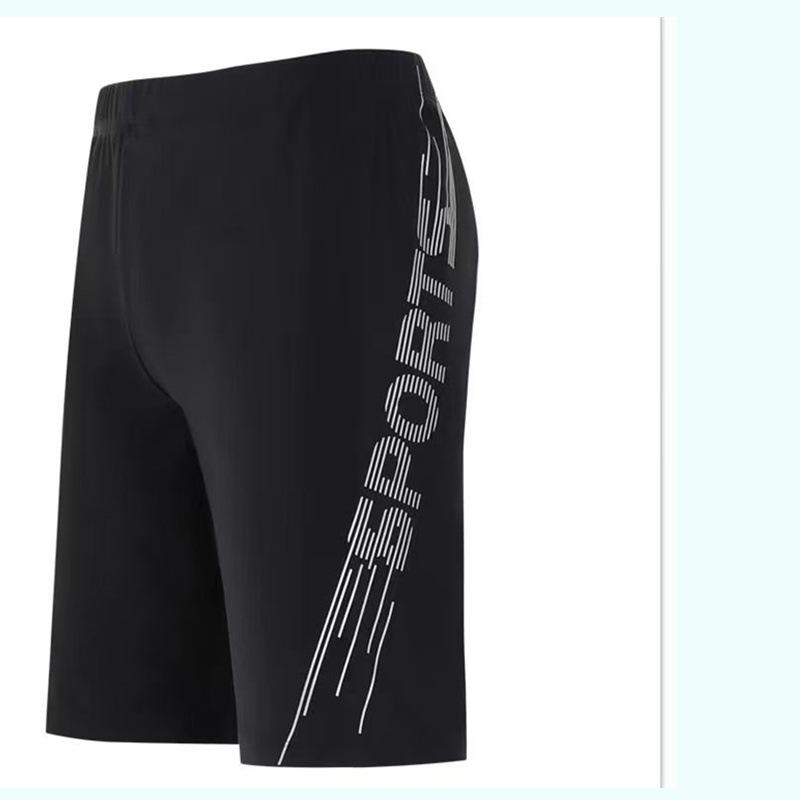 2025 Men's Plus Size Long Swim Trunks - Anti-Embarrassment, Simple Design