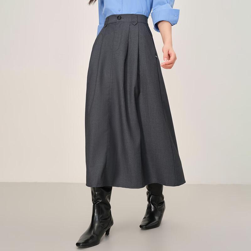 French Style A-Line Midi Skirt