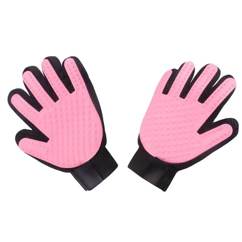 

Cat Petting Gloves Lu Cat Hair Handy Gadget Dog Cat Floating Hair Comb Cat Hair Removal Brush Massage Comb Pet Supplies Pink hands