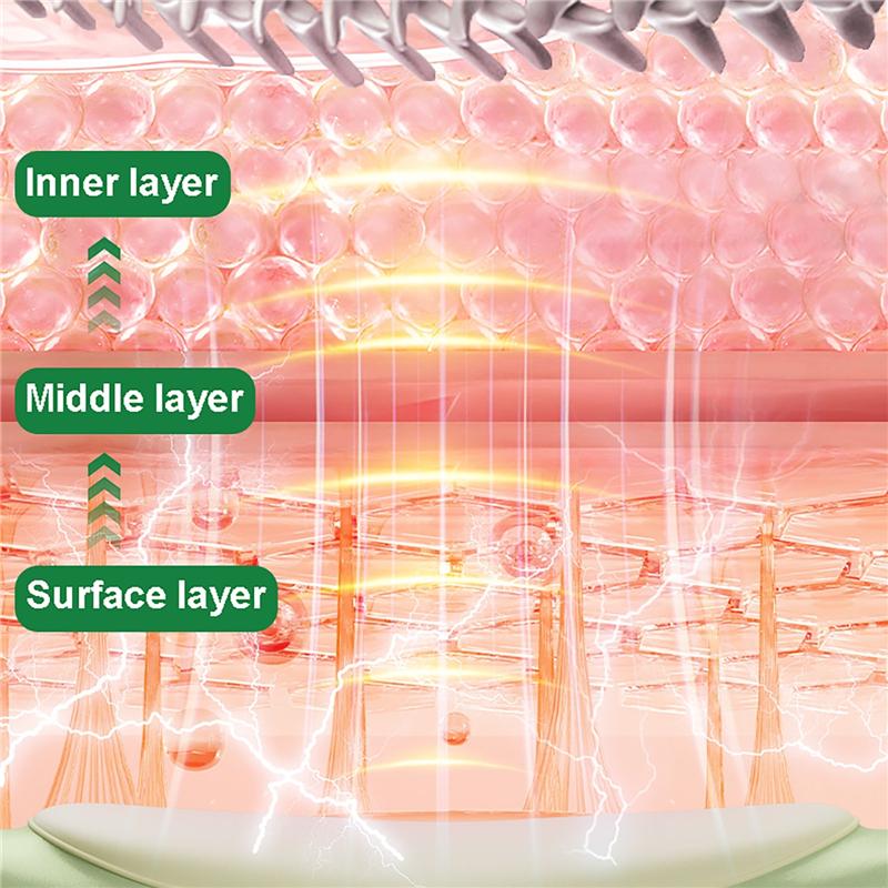 Elektrischer Lendenwirbel-Massager mit EMS-Impuls Rotes Licht Heizsystem Verstellbare Vibration Taillen-Wirbelsäulen-Stütze Rückenmassagegerät