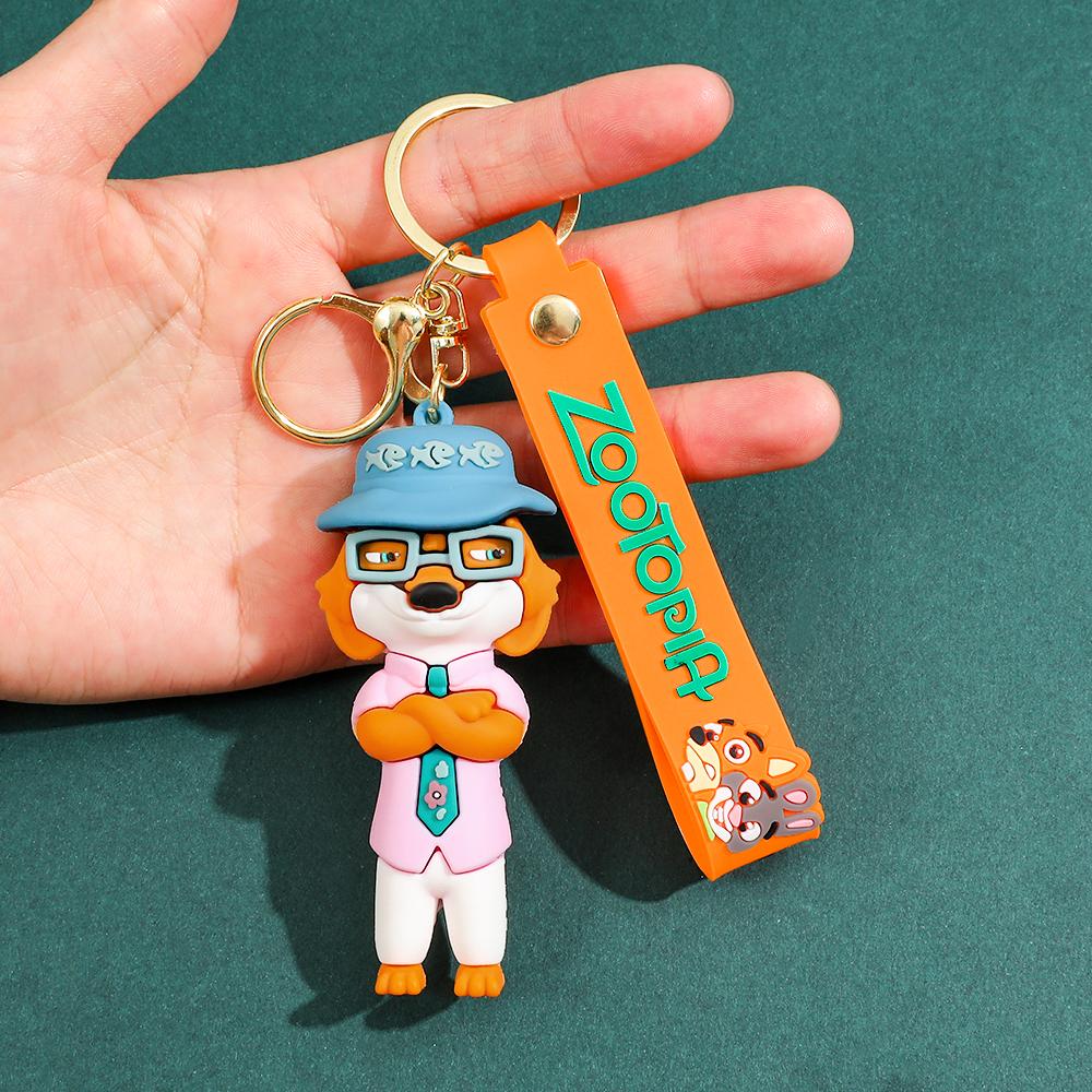 Disney Zootopia Character Keychain Adorable PVC Figurine Perfect for Car Keys or Bag Charms The Ideal Christmas Gift for Her