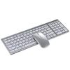 Rechargeable Silent Wireless Bluetooth Keyboard & Mouse Set for iPad, Laptop, and Desktop.