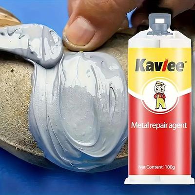 Pegamento AB Gel Reparador de Metales Resistente al Calor Pasta Reparadora de Metales Industrial Adhesivo para Soldadura Agente Reparador Industrial Adhesivo Universal