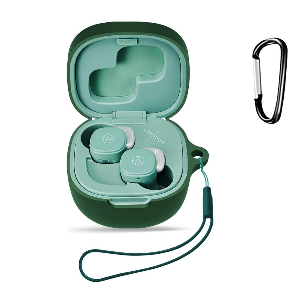 STB Compatible Case Protective Case Headphone Case KONXISA Silicone Material Easy To Wear Shockproof Waterproof Dustproof Washable Carabiner Included