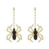 European and American Black Spider Fashionable Earrings for Women, Hot Girl Earrings