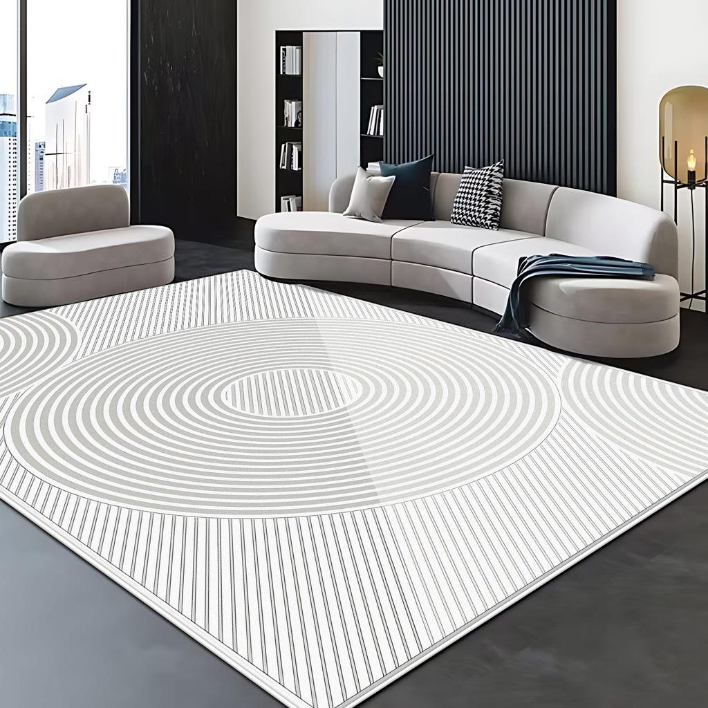 Simple Style Big Size Carpet for Living Room Non-slip Soft Bedroom Decor Aesthetic Rug Lint-free Coffee Tables Mat Easy Clean