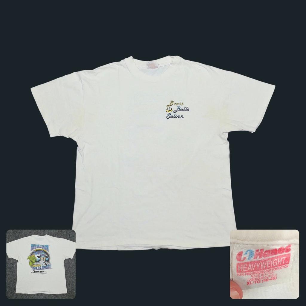 Vintage 1992 Brass Balls Saloon Ocean City MD T Shirt Mens XL Single Stitch