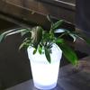 Solar Powered LED Flower Pot Outdoor, Rechargeable Solar Luminous Waterproof LED Planters Pot ,Balcony Landscape Night Lamp