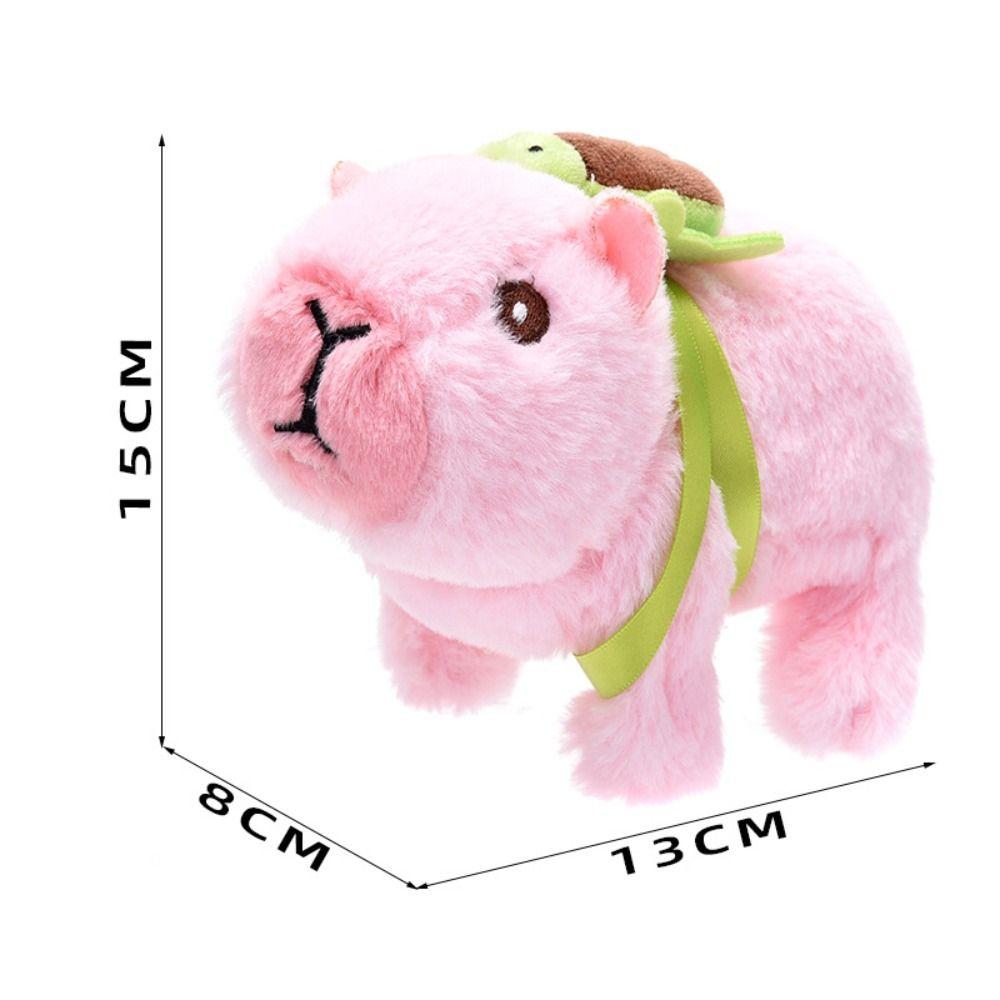 Simulation Plush Electric Capibala Doll Can Bark Electric Capibala Plush Toy Creative   Birthday