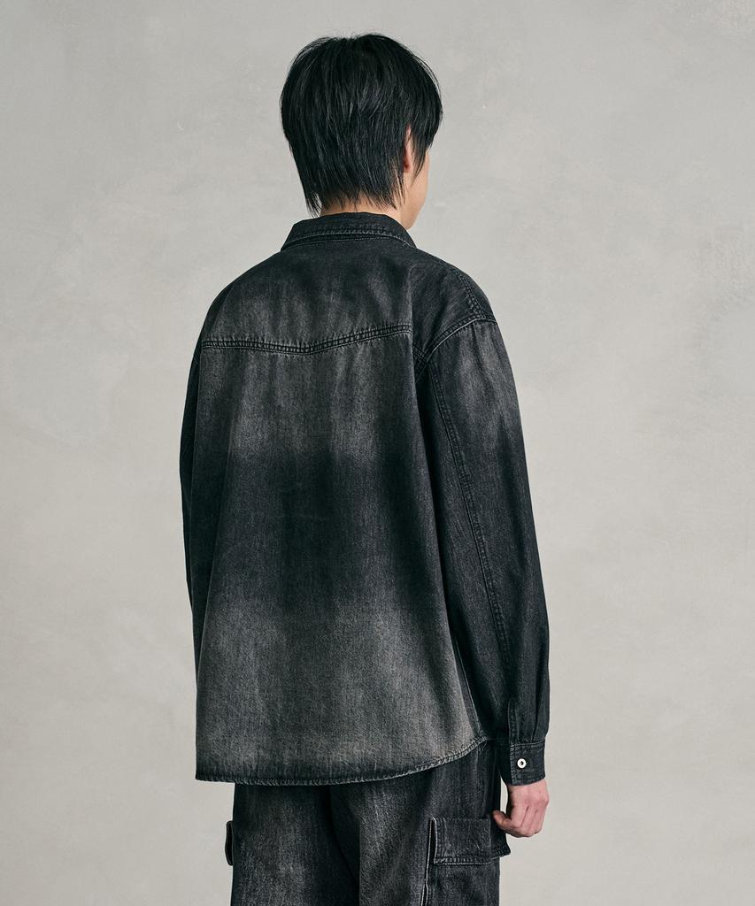 DECET Denim Shirt Dcsh006Blacka