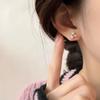 Three Pearl Earrings Small Mini Earrings French Retro Pearl Earrings Elegant and Fashionable