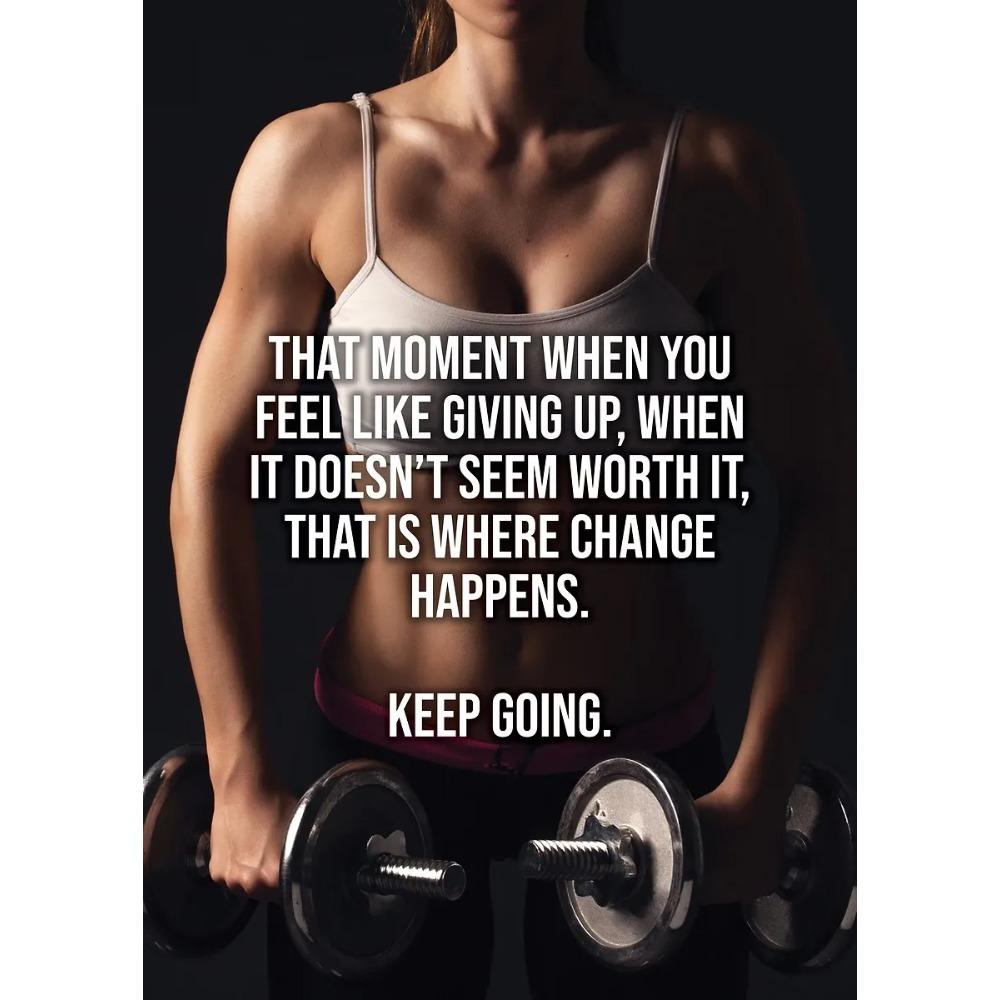 Plakaty motywacyjne do fitnessu Cytaty motywacyjne Pokonaj swój umysł i ciało Wydruki Malarstwo na płótnie Obrazy ścienne Wystrój pokoju w domu