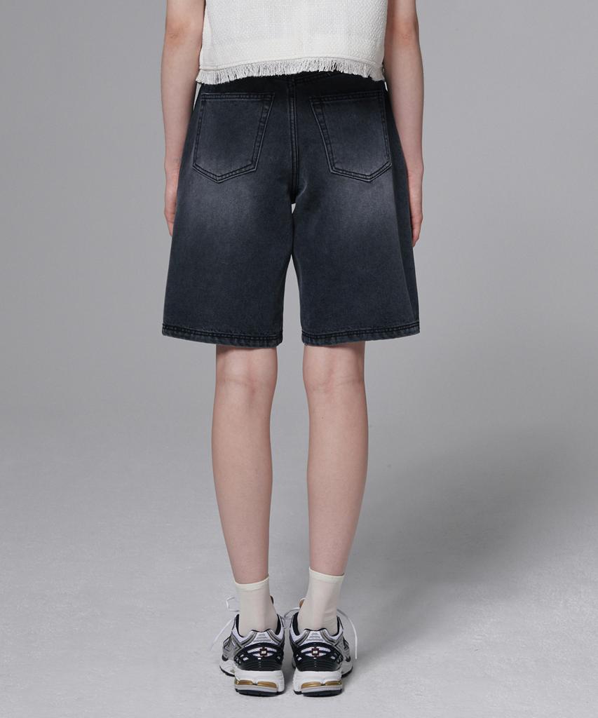 Aussel Bermuda Denim Jeans Dark Grey