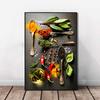 Grains Spices Spoon Peppers Canvas Painting Kitchen Decor Posters Print for Dining Room Wall Art Pictures Home Art Decor