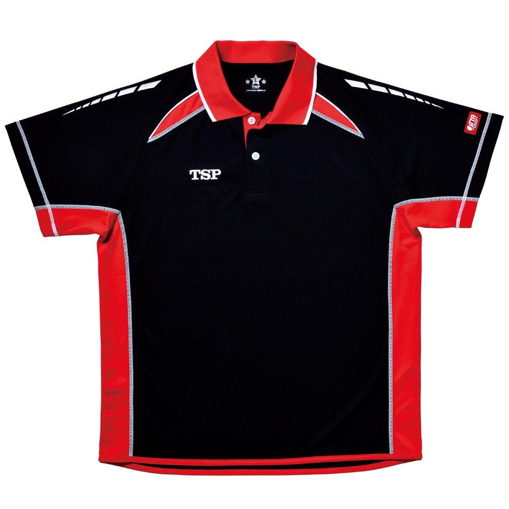 TSP Table Tennis Unisex Ordinator SS Shirt, 031422, Black,