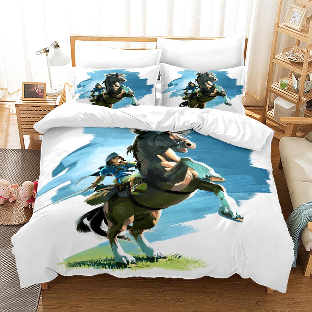 3D Digital Printing Three-Piece Quilt Cover Bedding The Legend Of Zelda