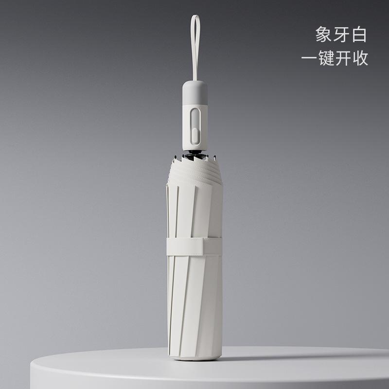 Automatic umbrella, super wind-resistant umbrella, men's large size, thickened and reinforced folding men's special sun umbrella