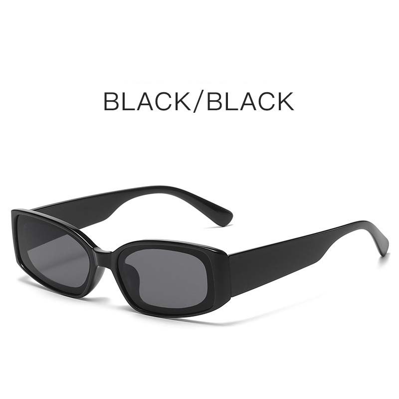 Rectangle Sunglasses Women Luxury Small Frame Glasses for Men Vintage Square Cat Eye Jelly Color Oculos De Sol Feminino