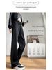 2025 Korean Fashion Women's Slimming High-Waisted Straight-Leg Pants for Autumn/Winter