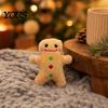 Santa Claus Cat Toy Christmas Catnip Plush Toys, Reindeer Gingerbread Stuffed Animal, Interactive Holiday Durable Chew Resistant for Kittens, Pet