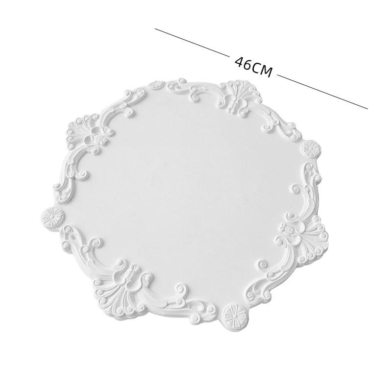 Photography Jewelry Display Shelf Creative Gypsum Round Relief Tray Counter Jewelry Display Shelf Photography Display Props