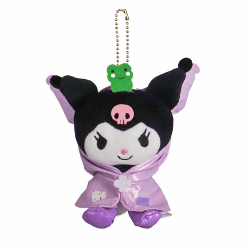 Adorable Japanese Cartoon Plush Toy With Raincoat Cinnamoroll Kuromi My Melody Raincoat Kuromi