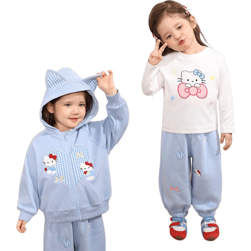 LUSON Baby Girls  Cartoon Hooded 3-Piece Set 110