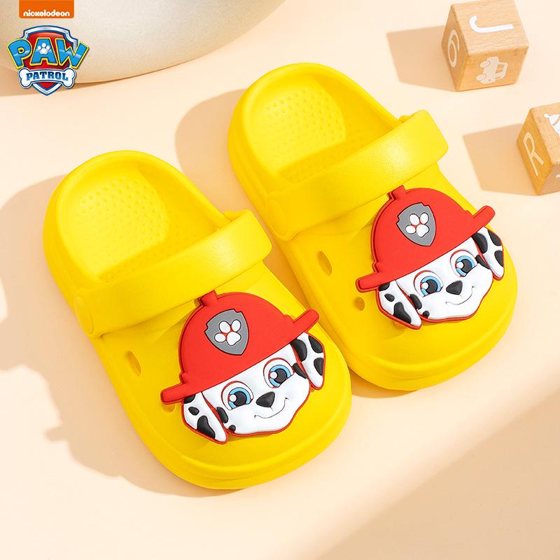Protiskluzové dětské pantofle Tlapková patrola - Letní dřeváky s měkkou podrážkou pro kluky a holky