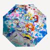 1pc Idol Universe Daon Rock Star Outdoor Umbrella - Automatic Opening/Closing, Portable 3-Fold Design with 8-Bone Iron Frame, Perfect Gift for Fa