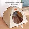 OEINGOEING Washable Semi-Enclosed Pet Tent Bed