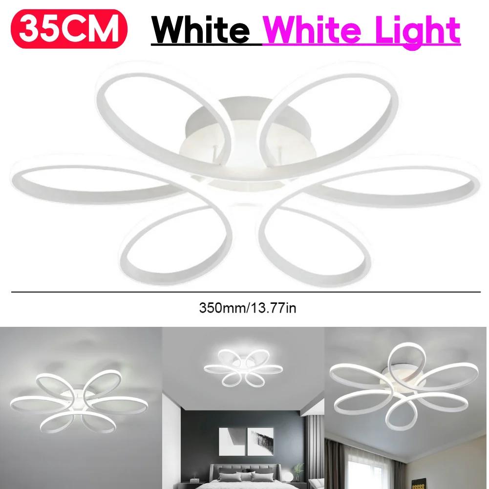 Haushalt LED Kronleuchter 12W Moderner Stil Deckenleuchte Drei Farben Blumendesign Deckenleuchten Superhell Heimdekor Leuchte