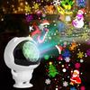 Astronaut Christmas Pattern Light Snowflake Halloween Projection Lamp Decorative Xmas Spotlight
