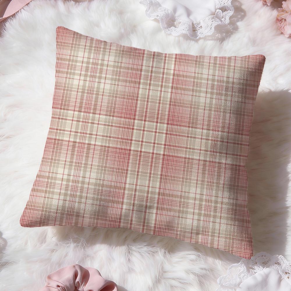 Fine herringbone pattern Cushion Cover Premium Comfort Reversible Pillow Cove Two in One Design for Any Room  Car Interior