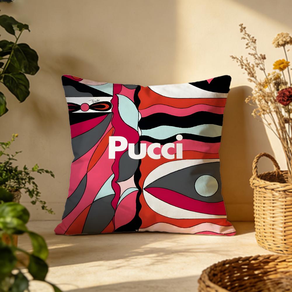 Stylish EEmilio Pucciful Cushion Cover Versatile DoubleSided Pillow Case Fit for Sofa Bed Car Daily Decor