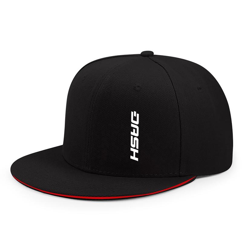 Casquette de Baseball Unisexe à Boucle Réglable, Visière Plate, Respirante, Style Urbain Streetwear, Décontractée, Mode Extérieure, Chapeau Durable black