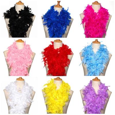 2M Kostümparty Hochzeitsbedarf Flauschige Cosplay Kleidung Stoff Federn Federboa Streifen Kleidungsstück Zubehör