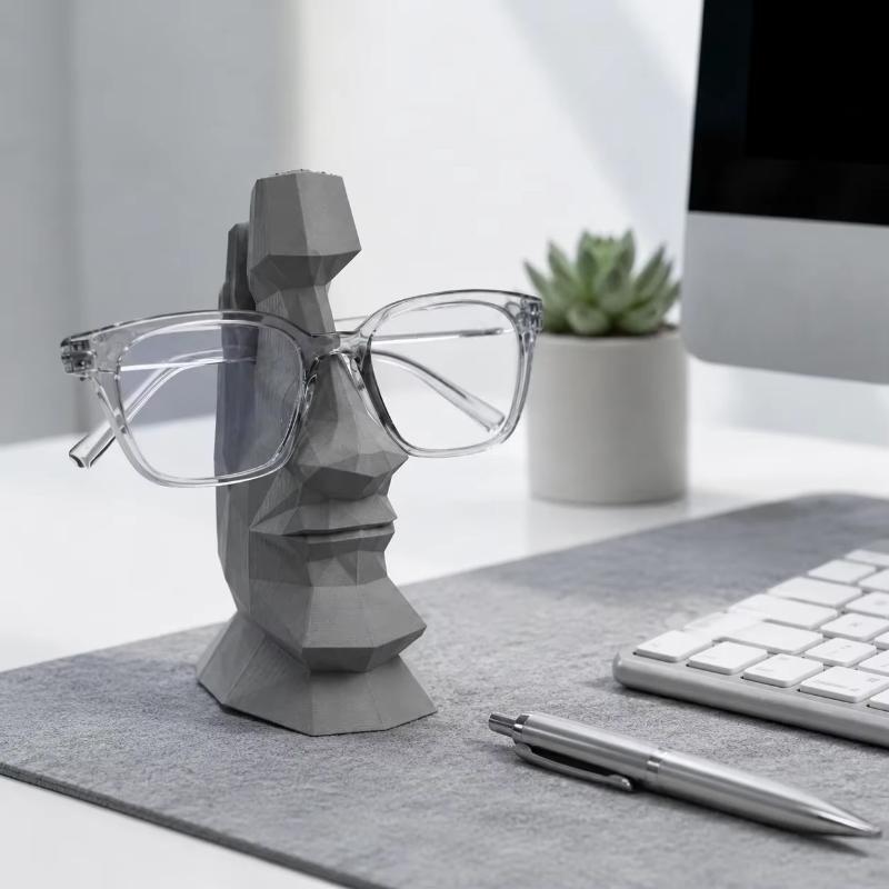 Desktop Eyeglass Holder Creative Quirky Fun Shaped Organizer Scratch Resistant Stand for Office Desk Sunglasses Storage
