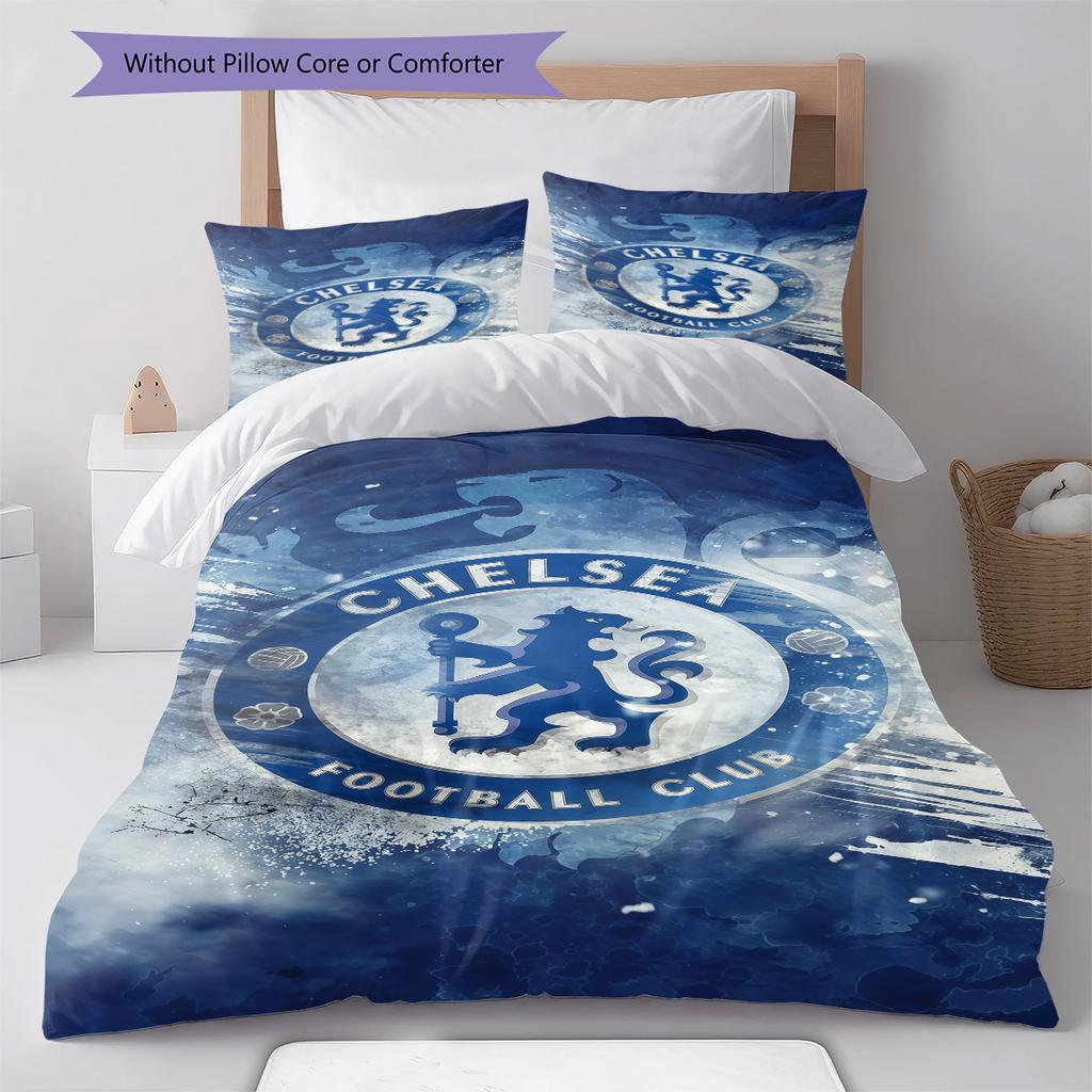 The Blues logo  Pattern Bedding Quilt Set Quilt Cover Pillowcase Home Decoration Birthday Gift (1 * duvet cover + 2 * pillowcase, without core)