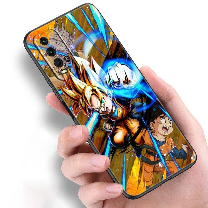 Japan Anime Kind Goku Silikon Handyhülle Für Xiaomi Redmi Note 10 10T 10S 9S 8T 9 8 7 Pro Max 8A 9A 9C 9T Schwarz Weiche Hülle Coque