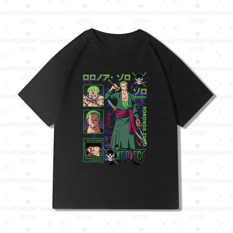 2026 New One Piece Zoro Anime Football Jersey Summer Plus Size Men's Women's Cosplay Short Sleeve T-shirt Tops