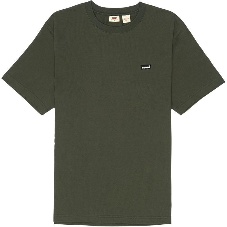 

Levis Однотонная Минималистичная Футболка с Круглым Вырезом и Коротким Рукавом Мужские Топы Серо-Зеленый 001AN-0003 S