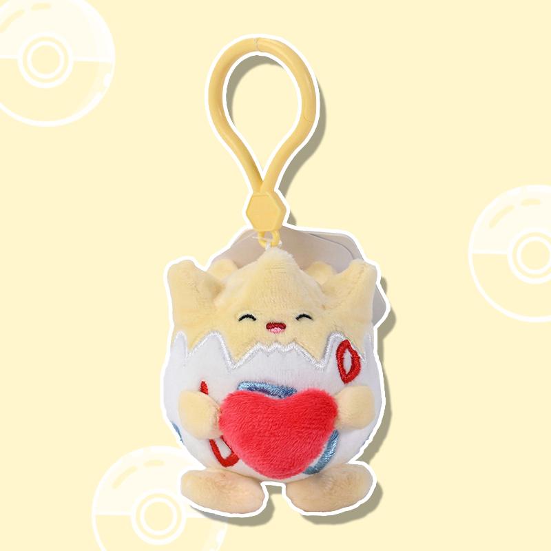 Cute Cartoon Monster Plush Keychain Children Backpack Pendant Soft Doll Toy