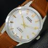 OROLOGIO DA UOMO VINTAGE MONTINE CARICA MANUALE SVIZZERO QUADRANTE BIANCO a441556-5