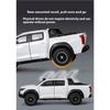 1/24 Alloy Die-cast Great Wall Cannon Pickup Truck Model Simulation Sound and Light Pull Off Road Vehicle Toy Collection Ornaments for Boys Gifts
